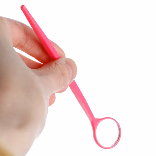 Herramientas de uso de dentista de espejo de plástico para limpieza de dientes dentales